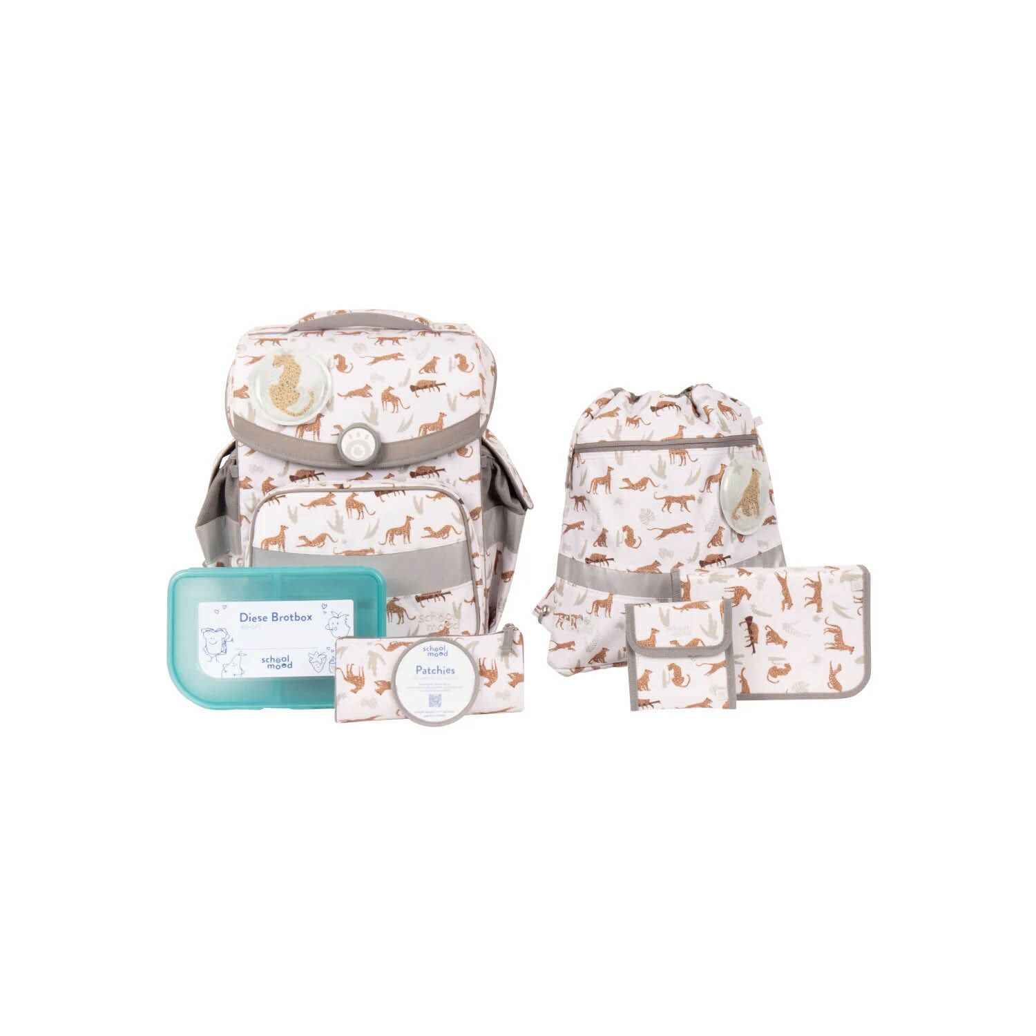 Schulranzen-Set Timeless Air+ Leopard (Nordic Collection) – Bild 1