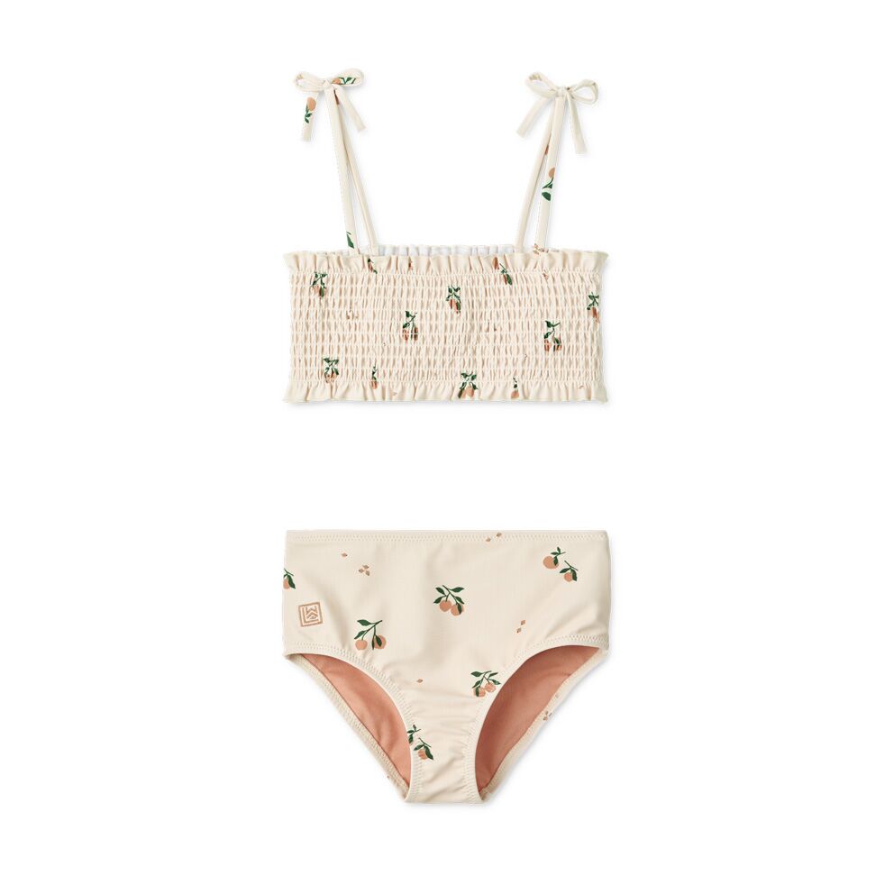 Bikini Set "Mikaela Printed" (Peach / Sea shell) – Bild 1