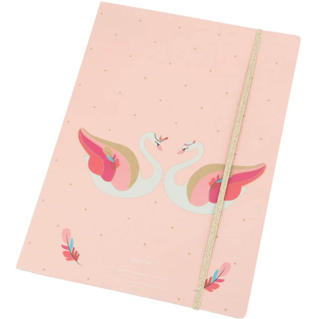 Sammelmappe A4 "Pearly Swans" – Bild 1