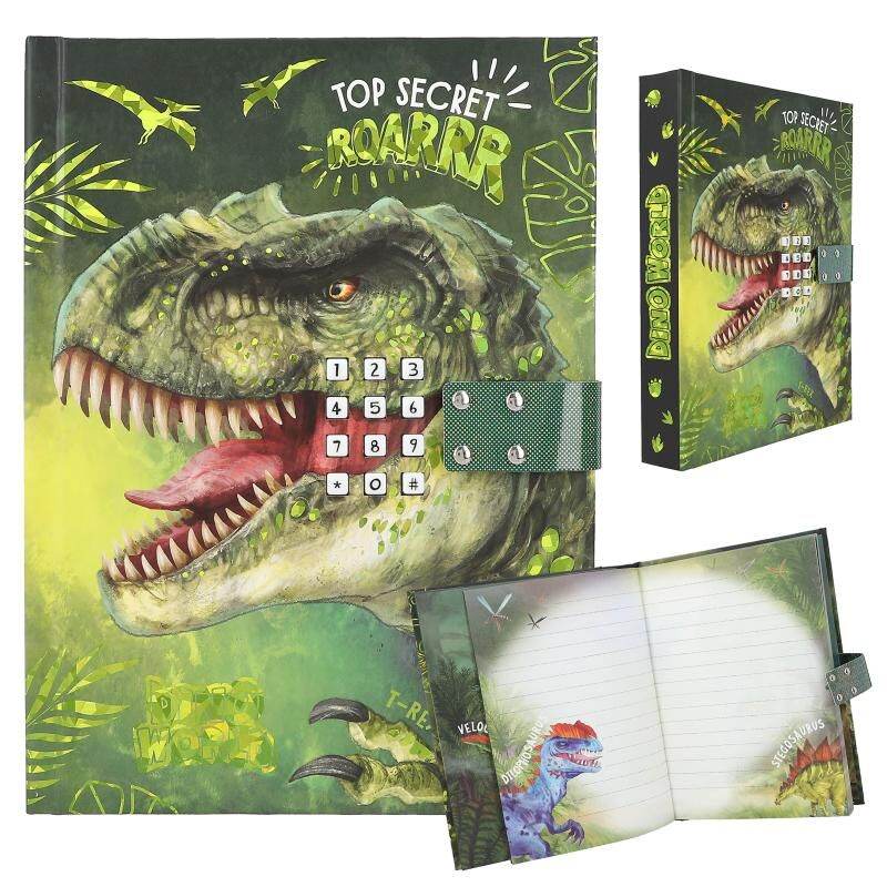Geheimcode Tagebuch "Dino World" mit Sound – Bild 1