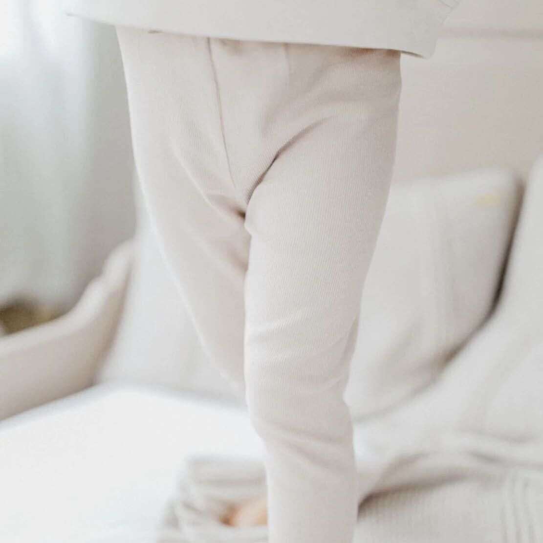 Leggings "Dusty Rose" mit Schleife – Bild 1