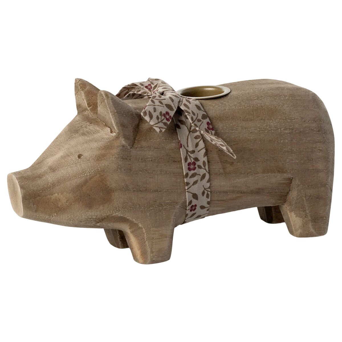 Kerzenhalter, Mittleres Schwein von Maileg (Natur) – Bild 1