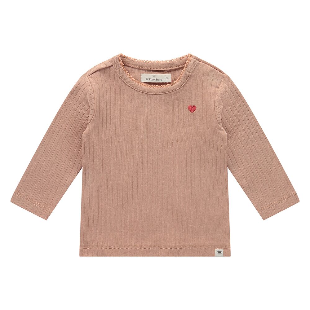 Baby T-Shirt Long Sleeve (dusty coral) von A Tiny Story – Bild 1