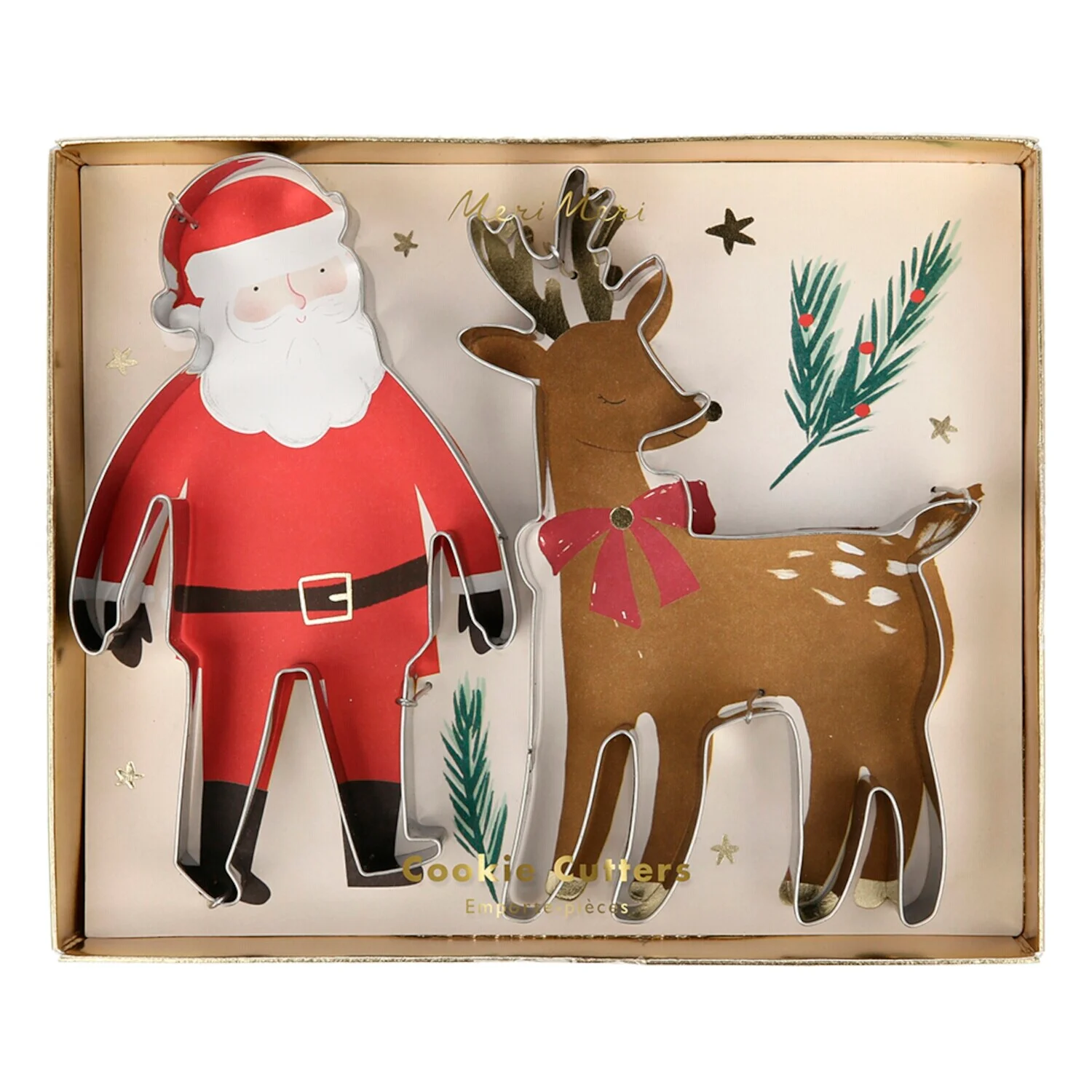 Plätzchen-Ausstecher "Santa & Rentier" von Meri Meri – Bild 1
