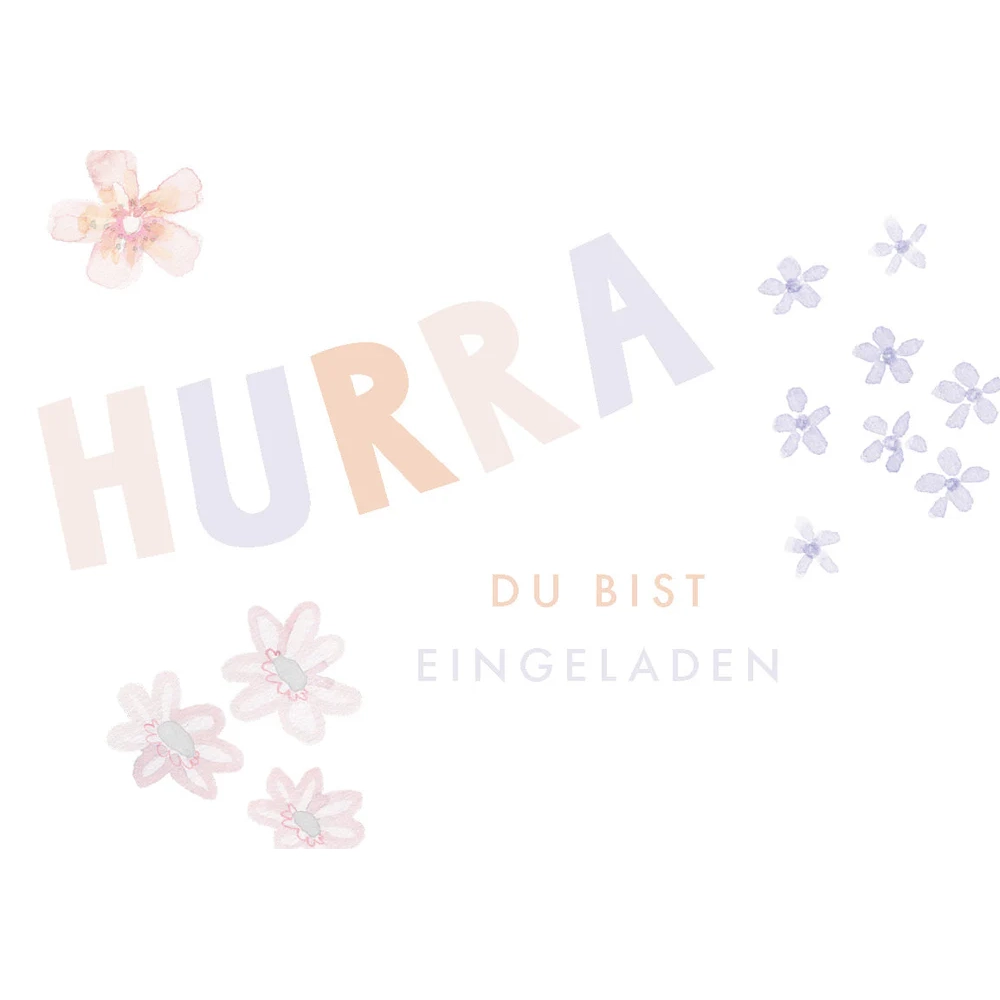 Einladungskarten Flowers, 10er Set – Bild 1