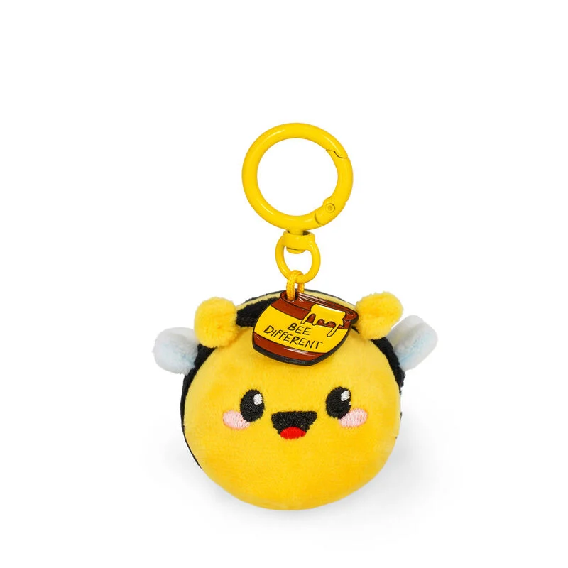 Schlüsselanhänger mit Plüschtier "Super Soft!" Mini, Bee – Bild 1