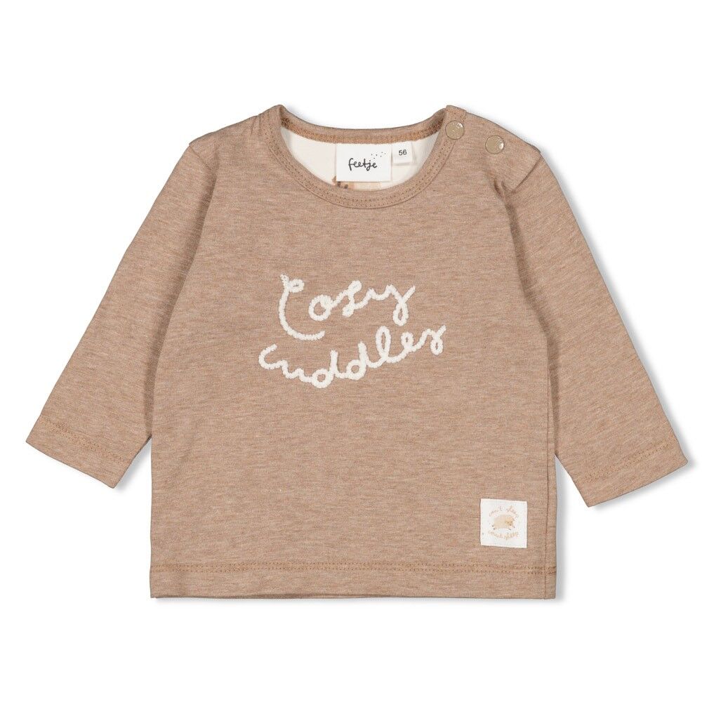 Longsleeve Sleepy Sheepy (Braun Melange) – Bild 1