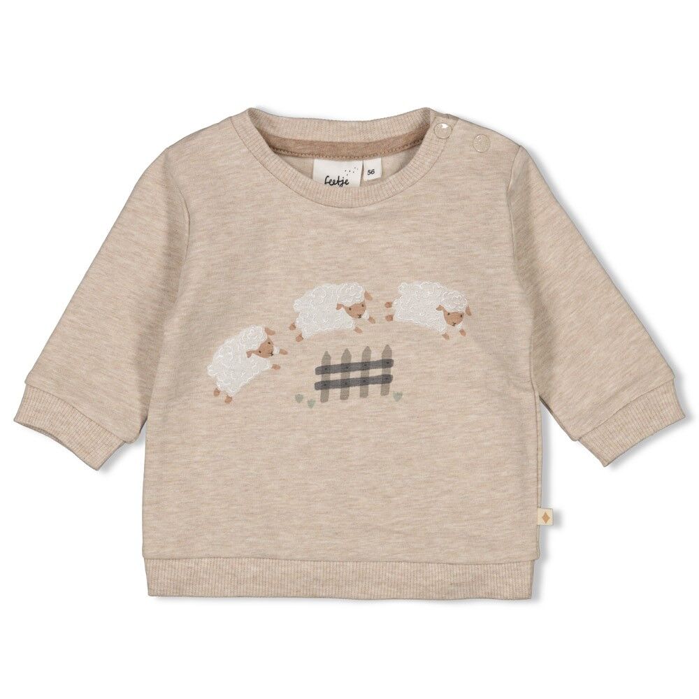 Sweater Sleepy Sheepy (Taupe Melange) – Bild 1