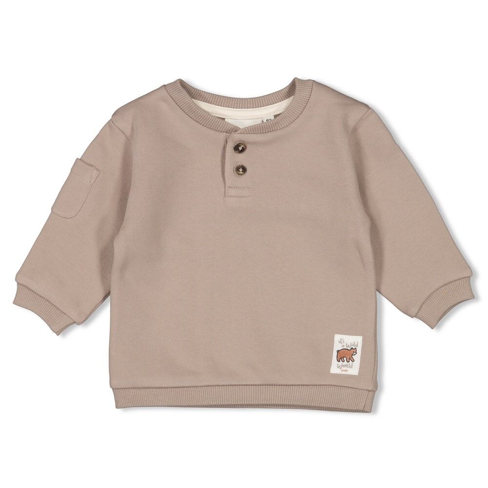 Sweater Wild World (grau) – Bild 1