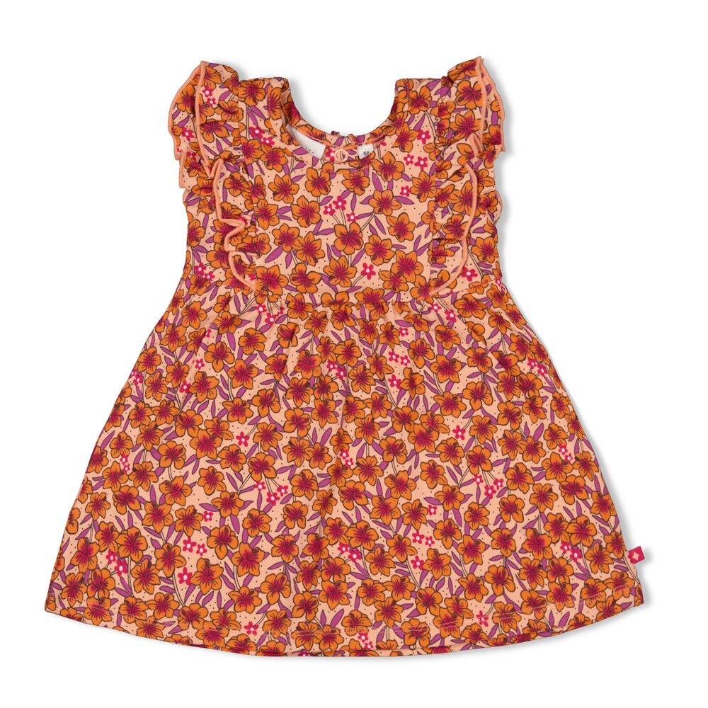 Kleid AOP - Love Peace Aloha (Pfirsich) – Bild 1