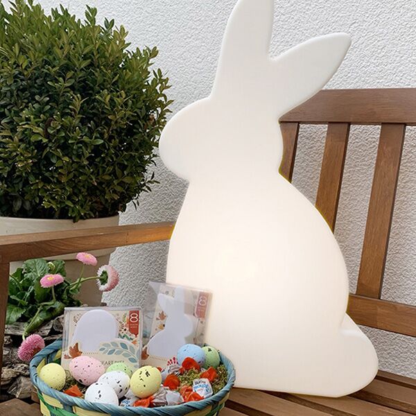 68e29caf-c405-4dc7-a0b9-49478136a61e Motivleuchte "Shining Rabbit" (RGB LED) von 8 seasons design – Bild 1