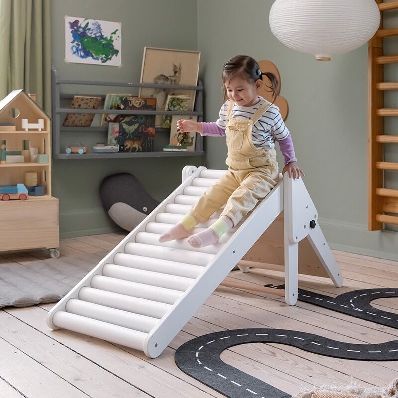 rollenrutsche3 Rollenrutschbahn für das Sebra-Bett "Baby & Jr." (Classic white) – Bild 1