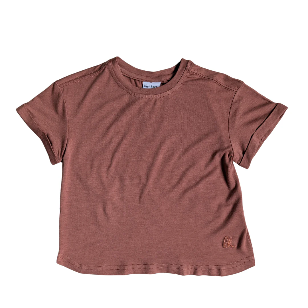 Weiches T-Shirt aus Bambus (dusty terracotta) – Bild 1