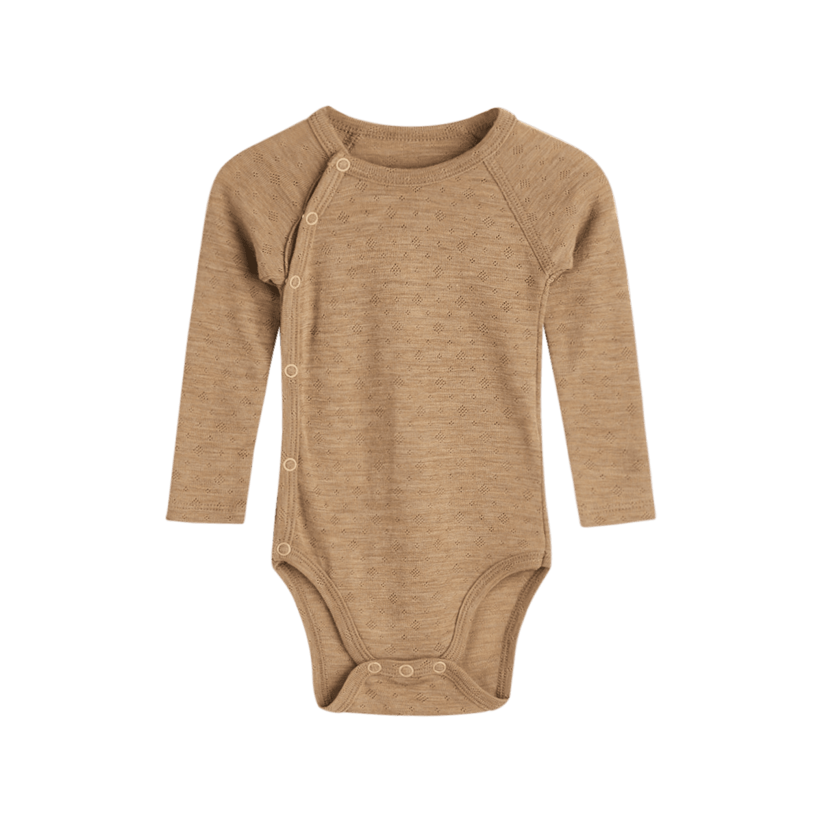 HCBilli Pointelle Body Crossover (Biscuit), Wolle / Seide – Bild 1