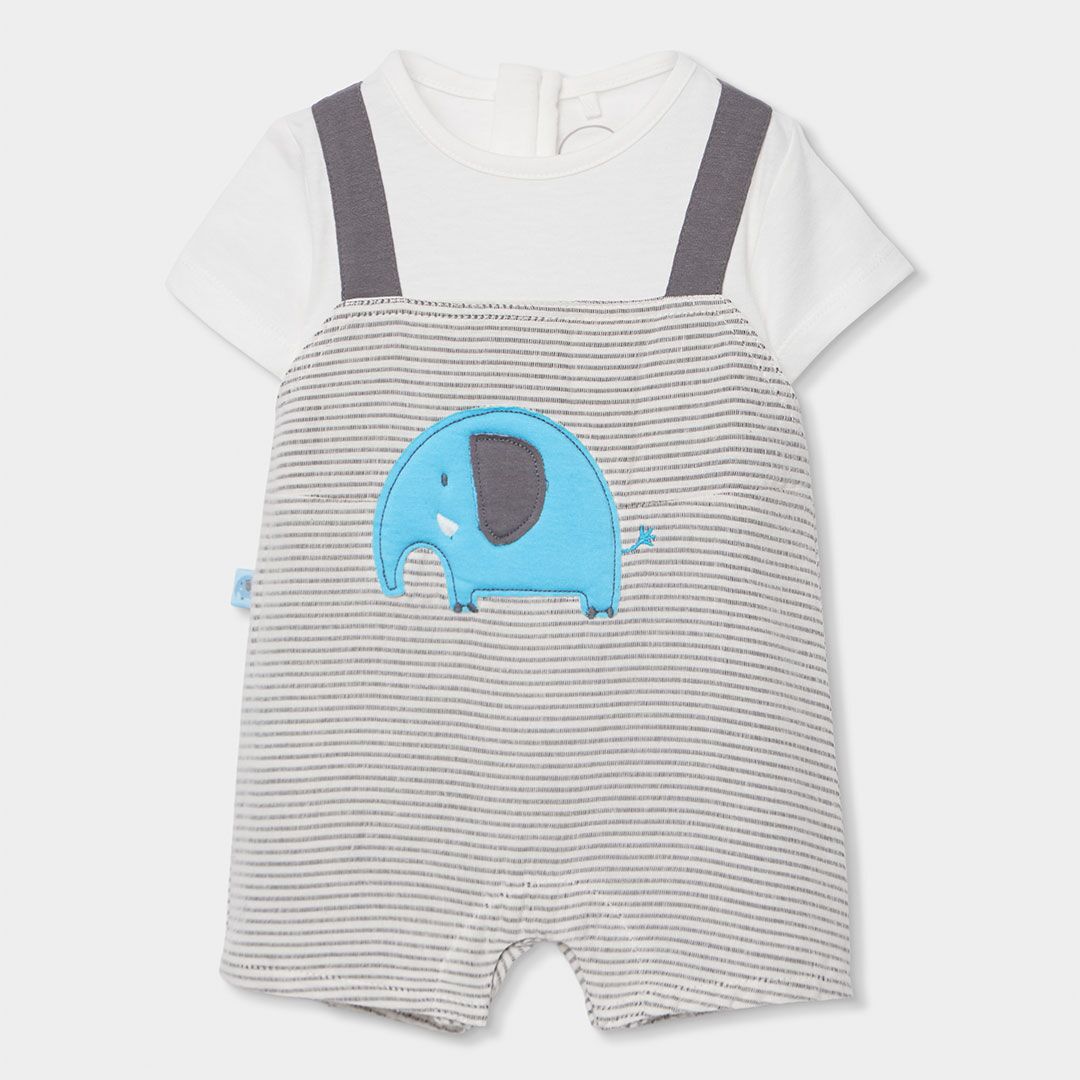 Strampelanzug, kombiniert (gestreift) von Boboli – Bild 1