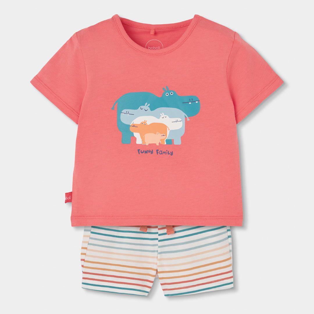 Set Pullover & Hose für Babys (koralle) von Boboli – Bild 1