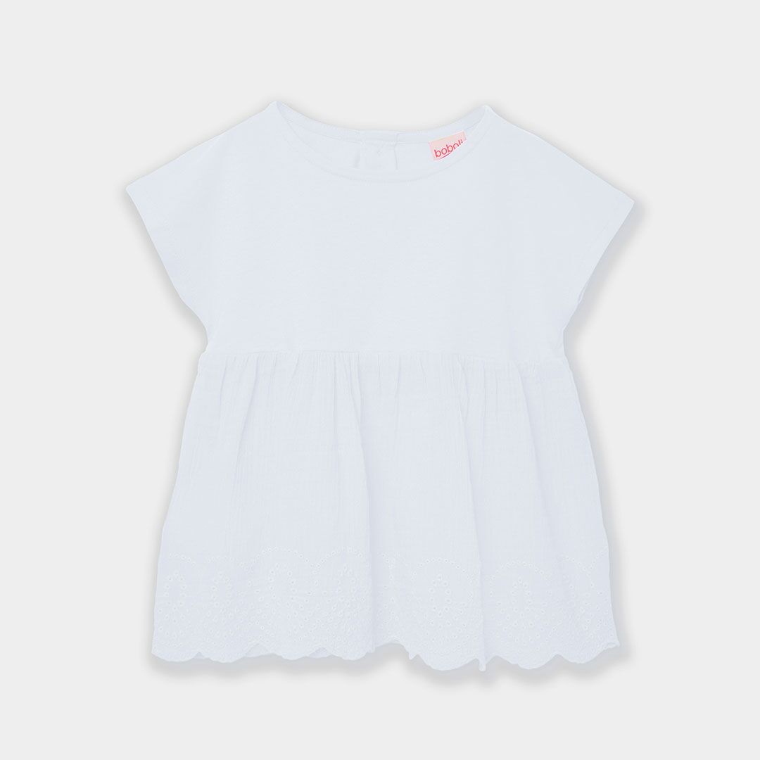 T-Shirt, kombiniert (weiss) von Boboli – Bild 1