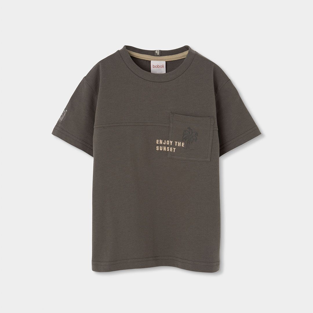 6230897456_a T-Shirt (braun) von Boboli – Bild 1