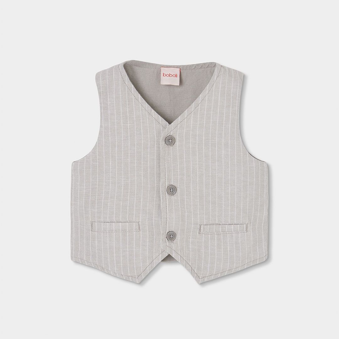 Leinen Weste (gestreift) von Boboli – Bild 1