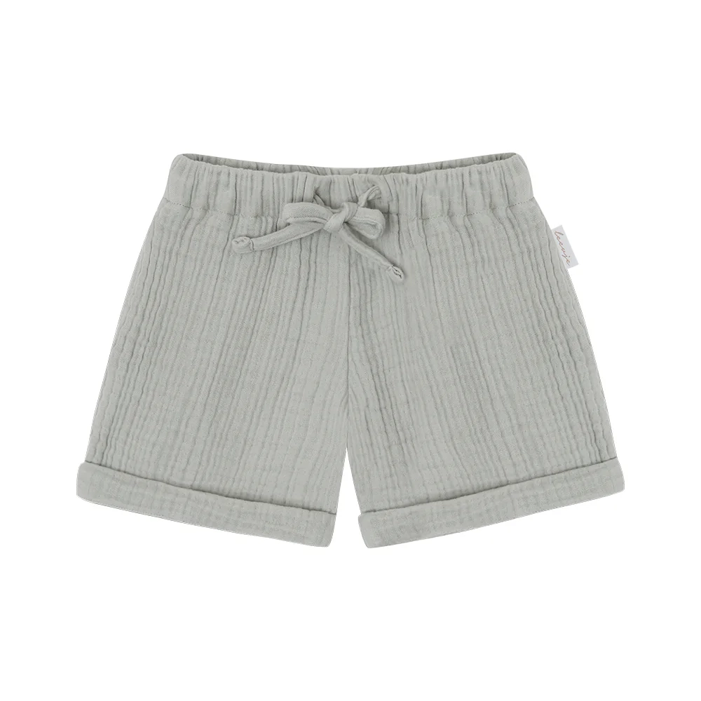 Muslin Shorts Soft Green Musselin Shorts "Soft Green" – Bild 1