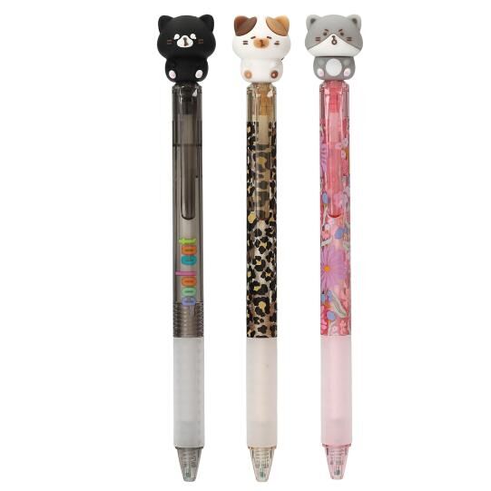 PENfection Gelstift mit Katzen Topper 3 PENfection Gelstift mit Katzen-Topper